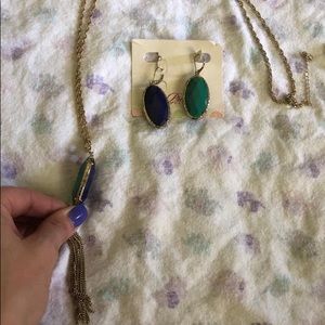 Necklace and earrings